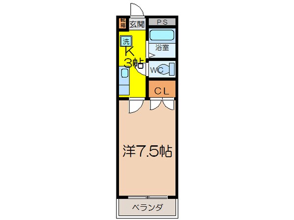 ハイツケンシー本庄Ⅰの物件間取画像